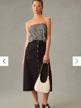 By Anthropologie Strapless Smocked Bubble Top
